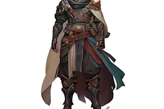 draw a game, world of warcraft or dnd fantasy character