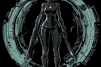 design stunning sci fi, cyberpunk, fantasy characters or concept art