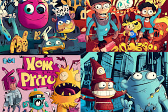draw doodle art illustration designs on any topic