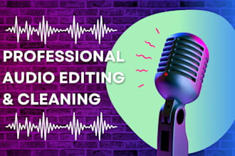 remove background noise, do audio clean up