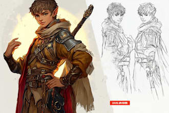 draw your custom dnd dungeons and dragons character