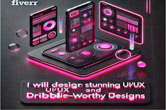 design stunning UI UX and dribbble worthy designs