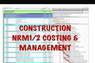 do construction management assignments nrm2 cost estimation