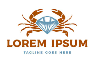 design incredible seafood logo with