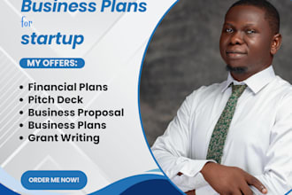 write a complete business plan, financial plan for startups, franchise proposal
