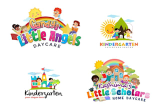 design childcare, education, kids and children logo