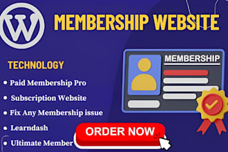 setup fix paid membership pro, subscription website, on wordpress, wix, shopify