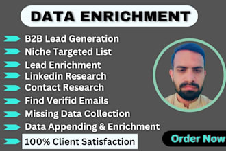 do b2b lead generation, data enrichment