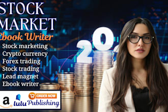 write stock market, crypto, forex trading, finance ebook, lead magnet