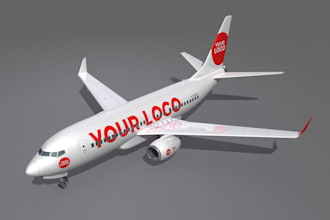 create vintage hand drawn, airplane logo