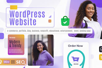 design landing page and wordpress site l mobile friendly, fast loading