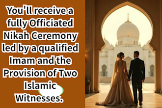 conduct online nikah with imam, witness, and sharia compliance