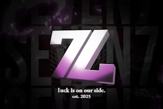 make a professional esports logo or banner for a team of individual