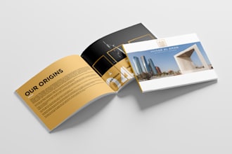 design premium real estate brochure, booklet
