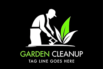 design natural landscape eco hemp agriculture farm organic logo