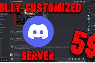 create and moderate a custom discord server