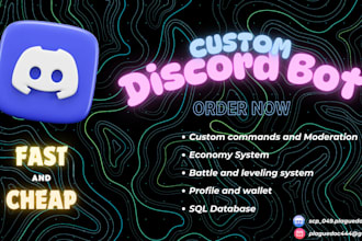 create a custom discord bot with custom commands