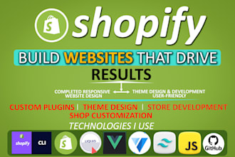 build shopify store or shopify website development