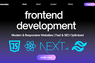 build stunning responsive websites with react nextjs and tailwind CSS