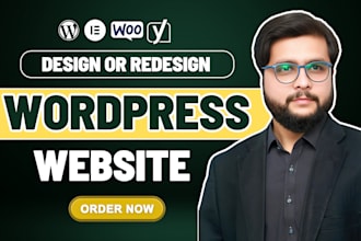 design, redesign, revamp or clone wordpress website or business website homepage
