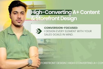 design amazon brand store, a plus content, premium ebc and engaging storefront