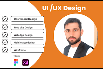 do mobile app UI UX design, dashboard, website UI UX design using figma