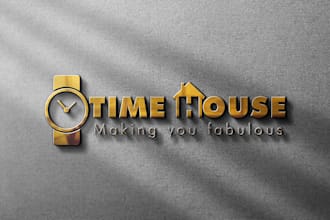 design a unique watch or clock logo