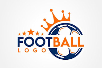 do football logo, soccer, basketball, or any sport design