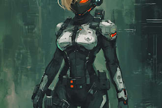 draw fantasy concept art dnd illustration sci fi anime illustration
