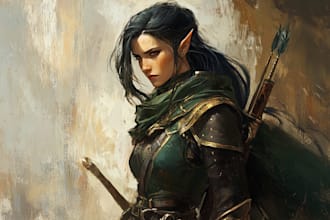 draw your dnd character art pathfinder oc fantasy game