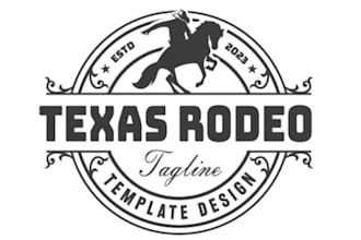 do fantastic rodeo logo  design with unlimited revision