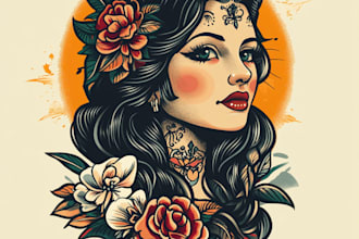 do traditional old school tattoo design