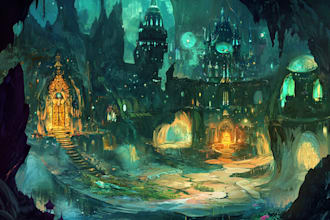 fantasy landscape art concept lost civilizations
