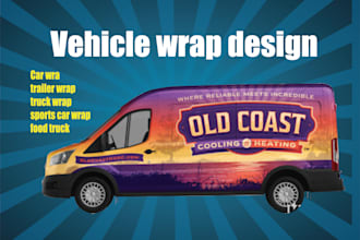 do van wrap designs, car wrap design, truck wrap design,trailer wrap