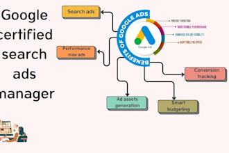 set up and optimize google search and performance max ads for you