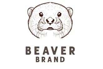 design beaver logo with free source file