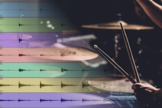 do professional drum editing for a perfect sound