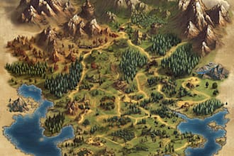 create a fantasy map that fits your imagination