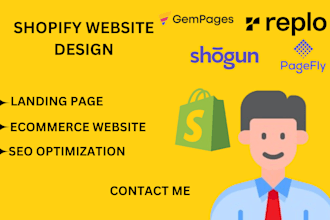 build redesign hubspot shopify website design on replo gempage instant pagefly