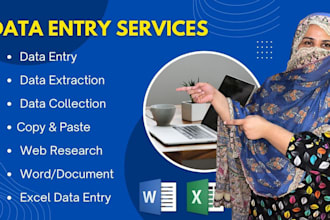 do all type data entry, editing and formatting