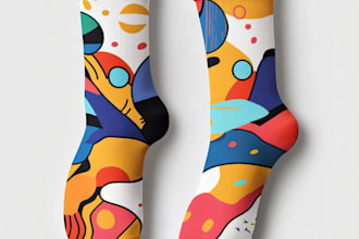 draw a unique socks design