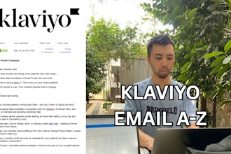 do email copywriting, setup klaviyo flows, campaigns, and manage your list