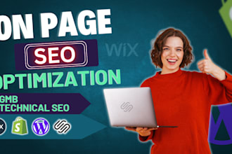 do wordpress onpage technical seo,speed optimization local gmb shopify wix
