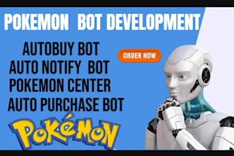 code pokemon bot, auto purchasing bot, pokemon center bot, item monitor bot