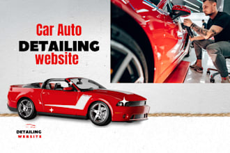 design auto detailing website car repair website with car detailing website SEO