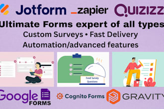 make jotform, typeform,cognito form, google form, kahoot, paperforms, anki cards