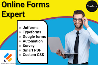 create responsive jotform, typeform, google forms, surveys