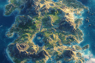 make fantasy map illustration for dnd, novels, games, maps and cities and etc