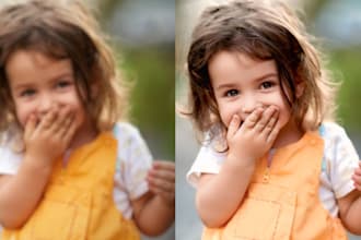 photoshop retouching, blurry photos, editing portraits