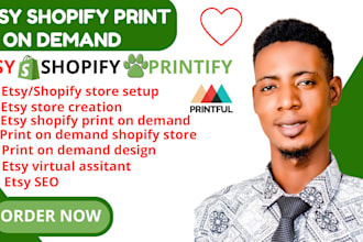 setup etsy shopify print on demand etsy digital product print on demand printify